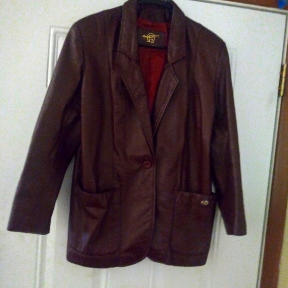 Etienne Aigner Jackets & Blazers - Vintage Aigner Leather Jacket